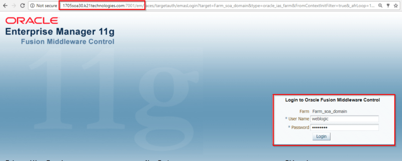 Enterprise Manager Partition in Oracle SOA Suite 12c/11g