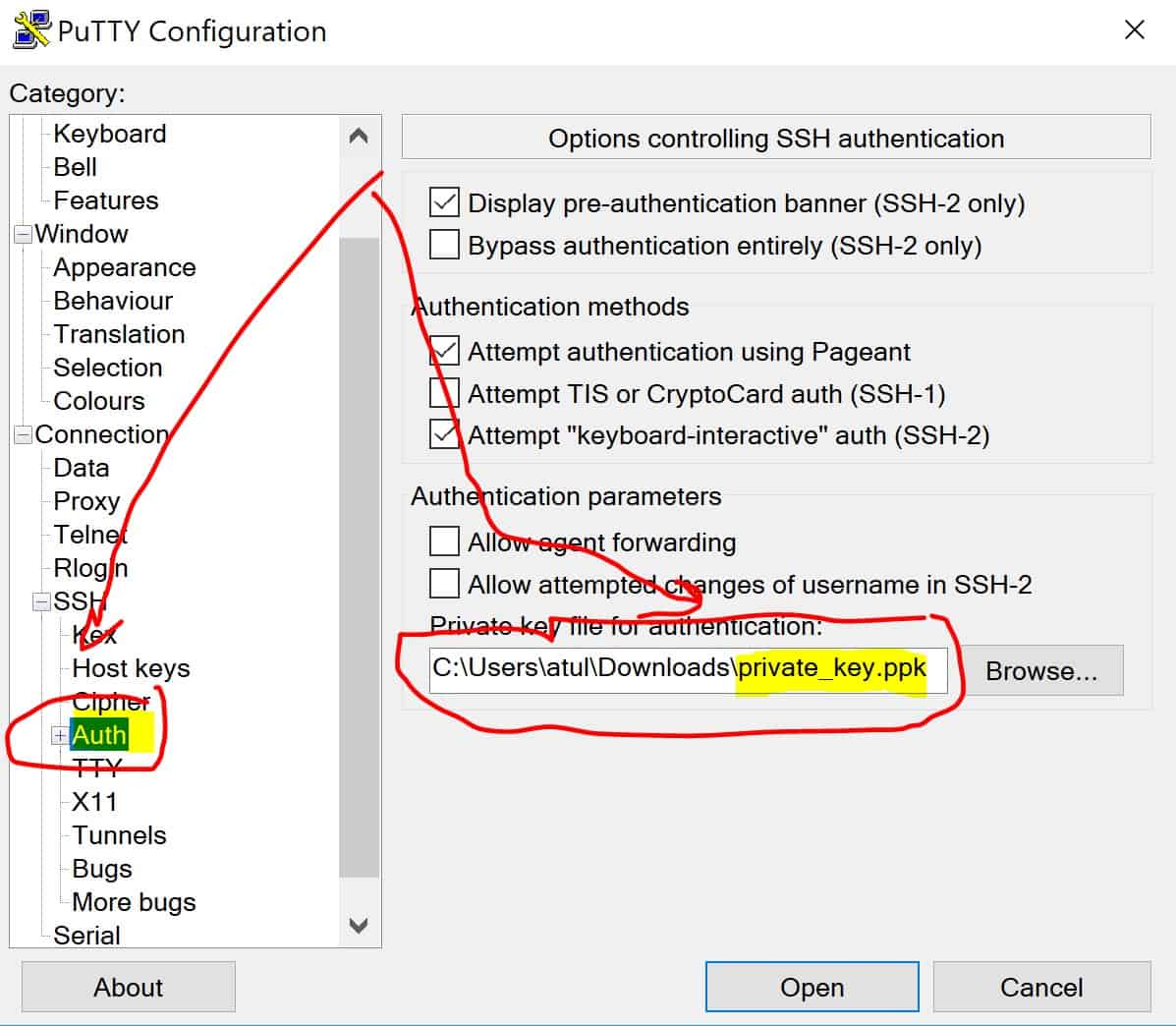 SSH authentication