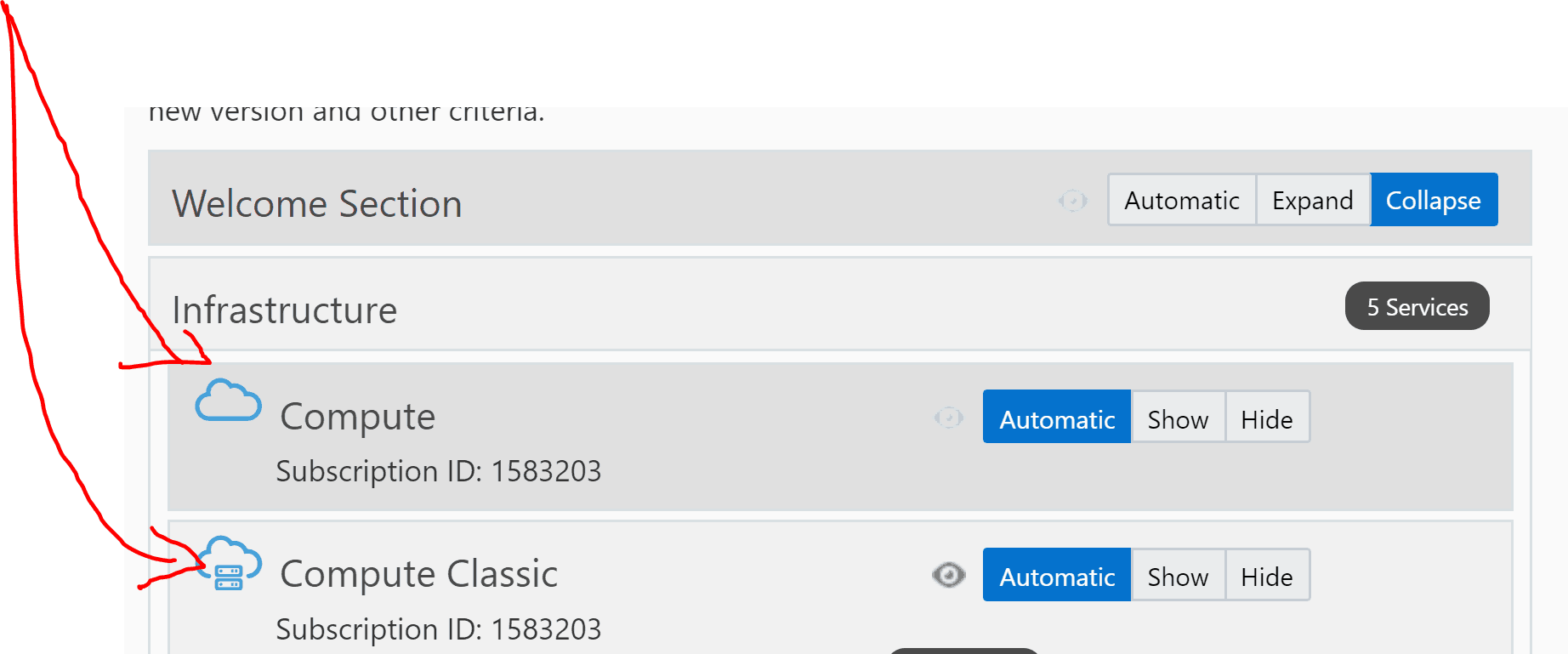 Difference between OCI and OCI Classic