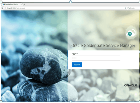 Oraacle GoldenGate Service Manager