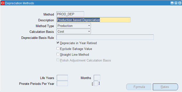 Production based depreciation