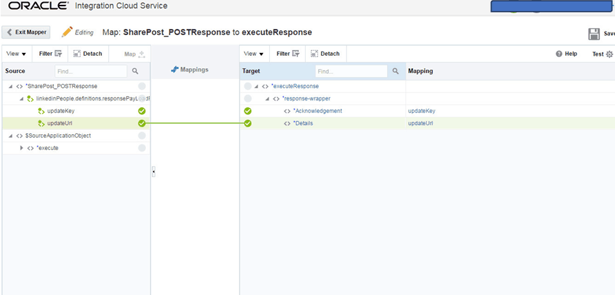 Oracle ICS mapping