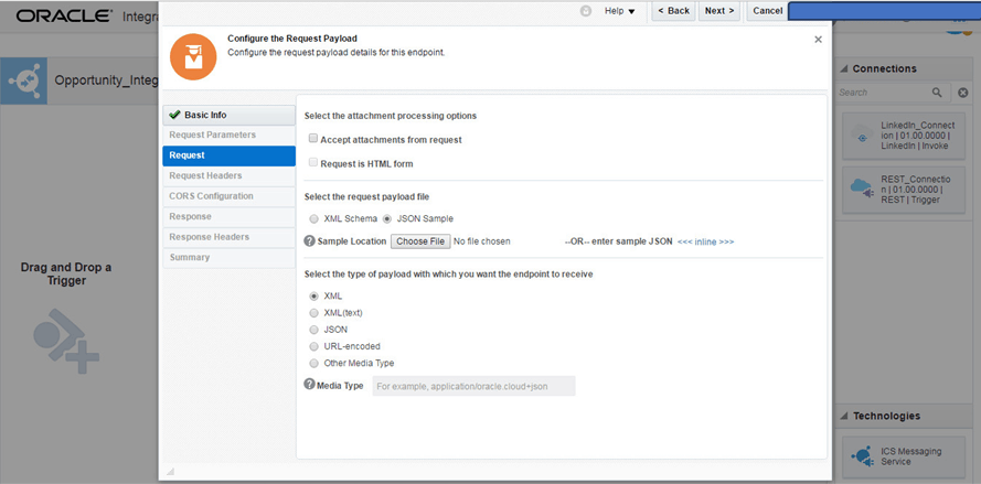 Configuring Request Payload