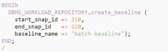 Creating Baseline 