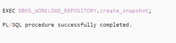 Generating snapshot command