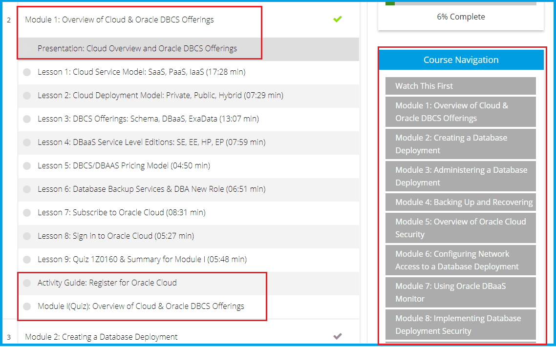 Cloud DBA Certification Module 1