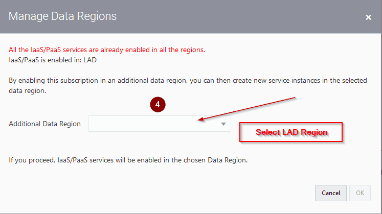 Oracle Cloud Console