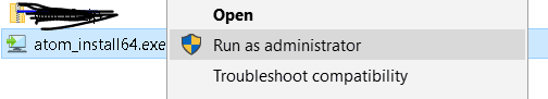 atom install