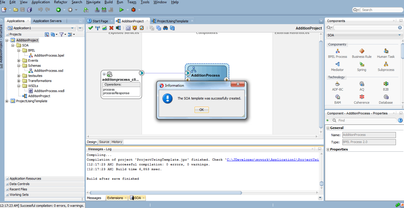 Templates in Oracle SOA Suite 12c