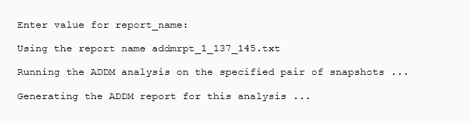 addmrpt.sql script