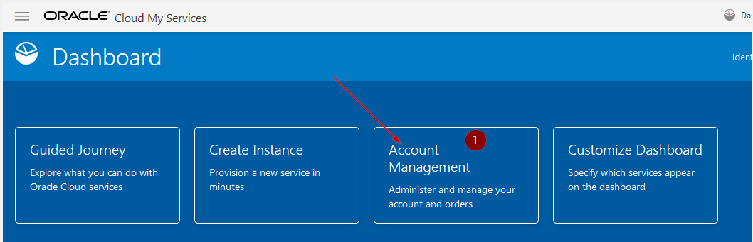 Oracle Cloud Console