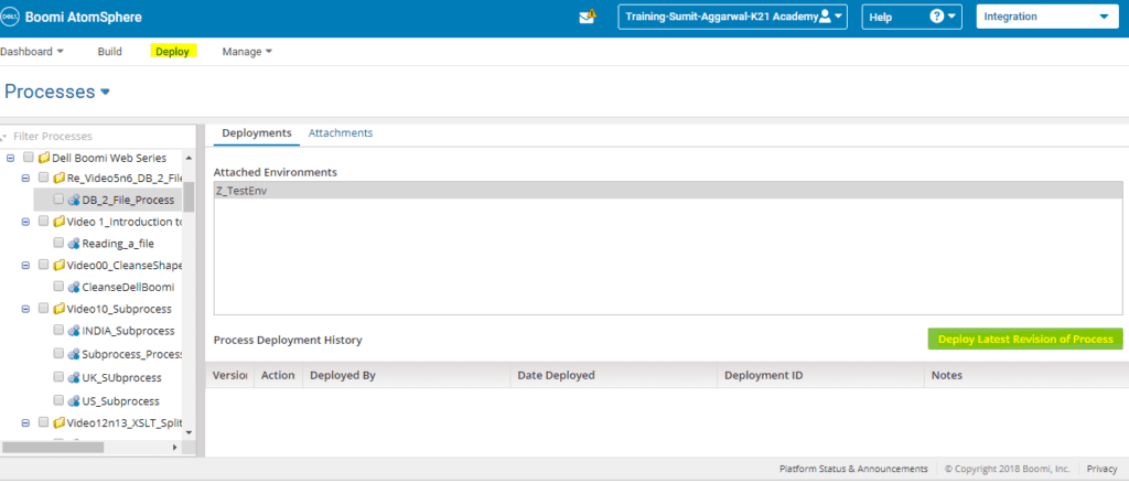 Deploying Processes 