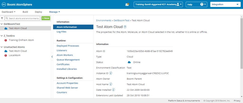 Test Atom Cloud