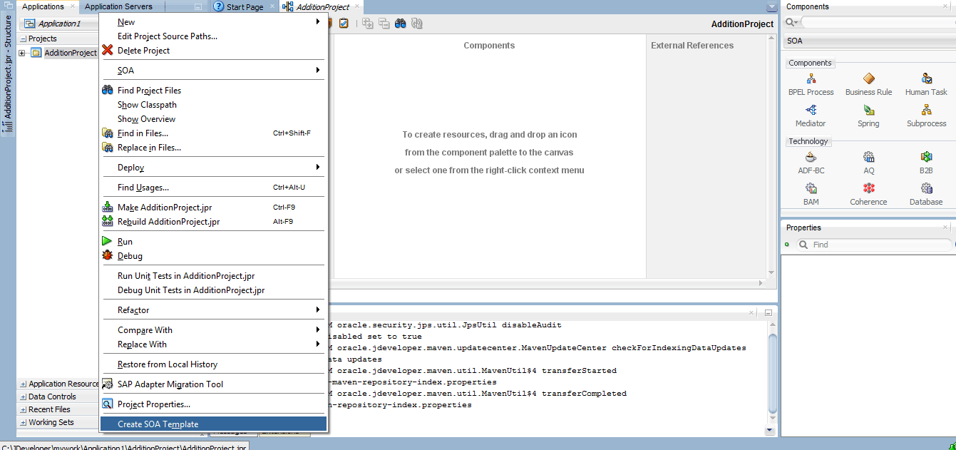 Create SOA Template
