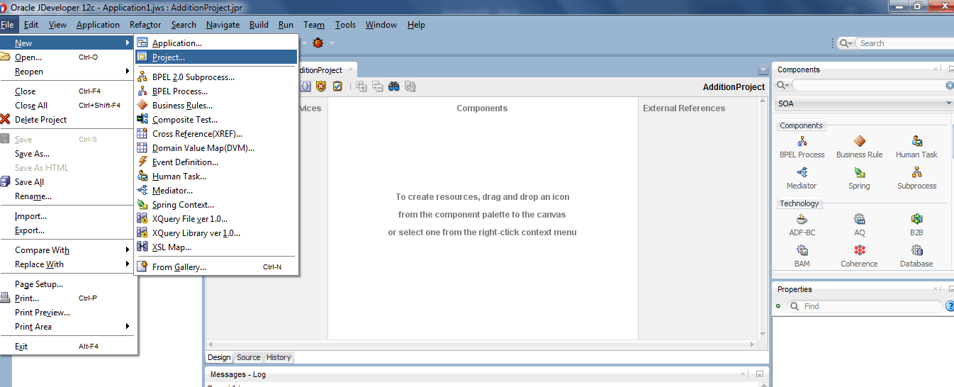 Templates in Oracle SOA Suite 12c