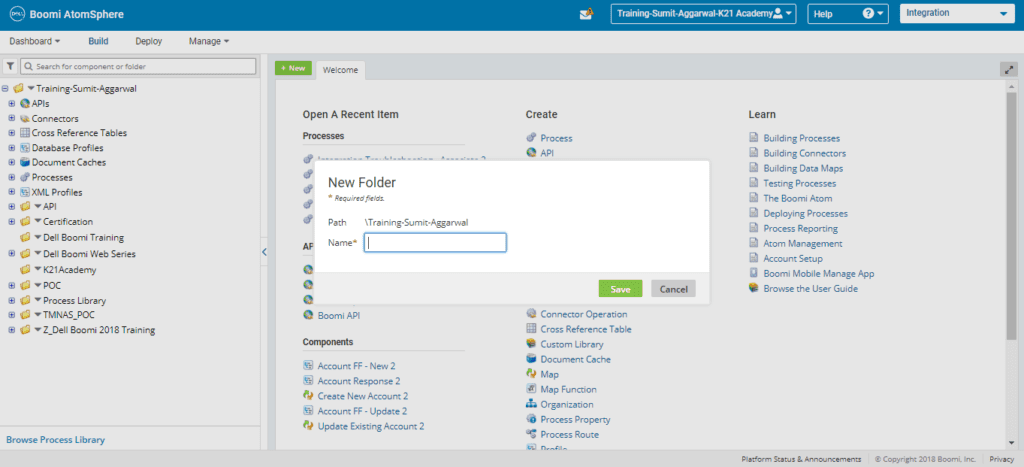 Enter Folder Name