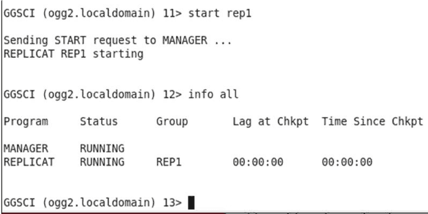 Start Replicat