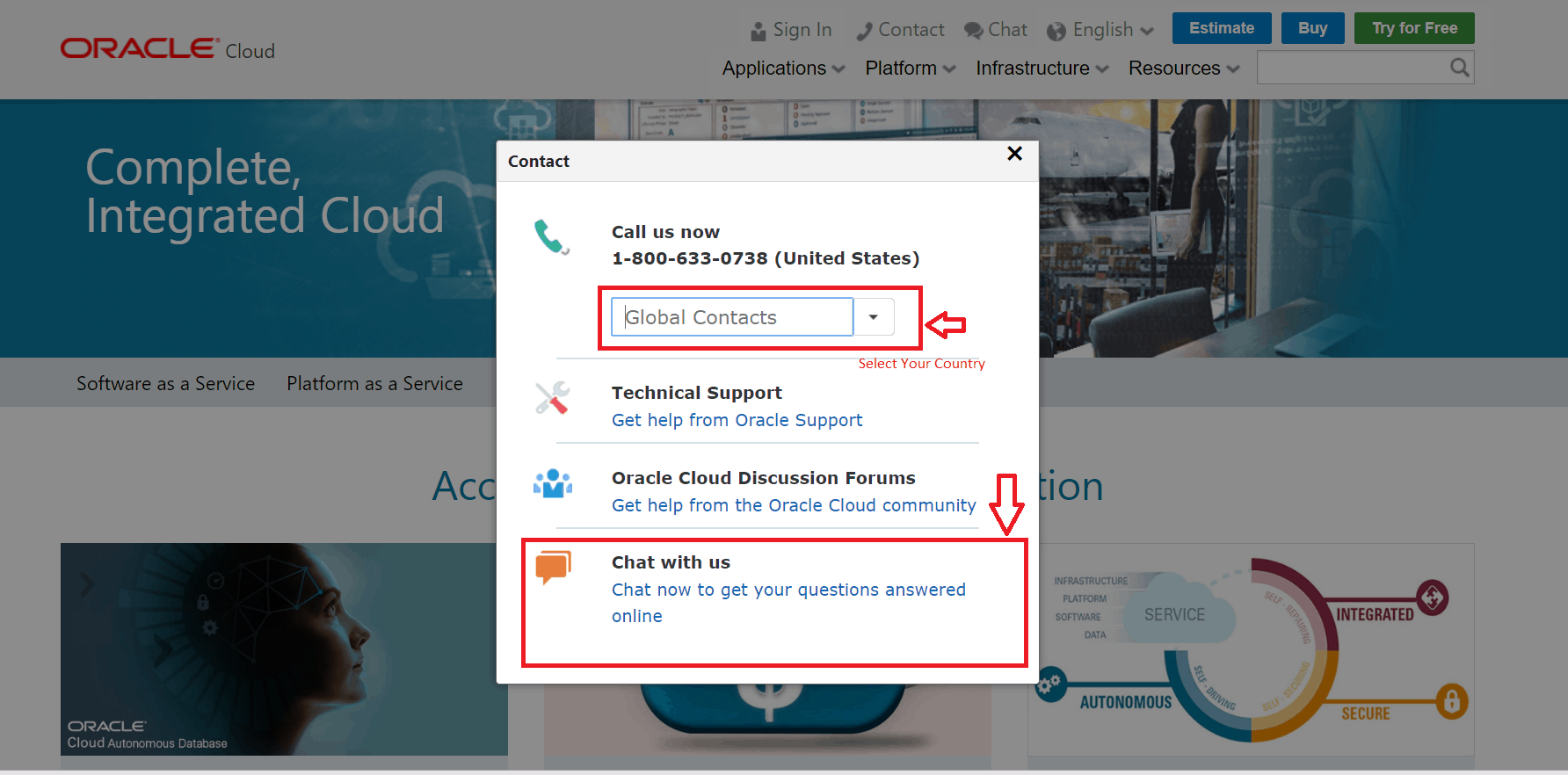 Oracle Cloud Support