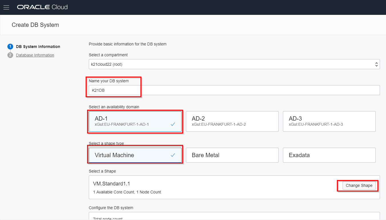 DB on Oracle Cloud