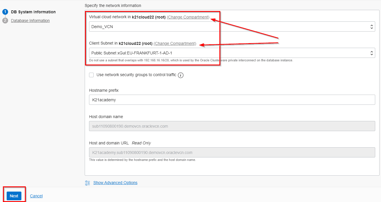 Database on Oracle Cloud
