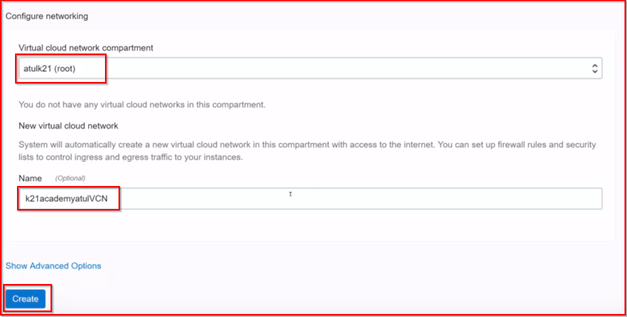 VCN in OCI