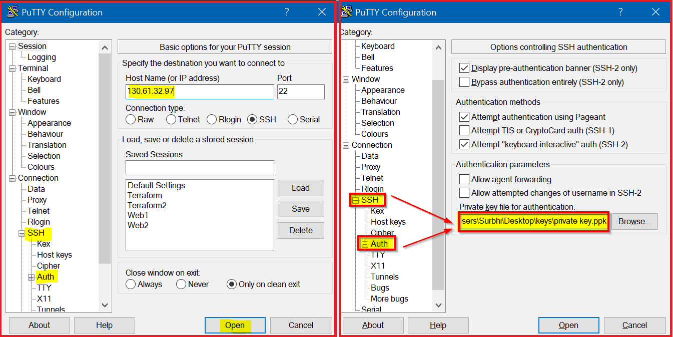 Adding Private Key in PUTTY