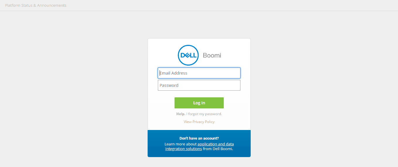 Login Screen