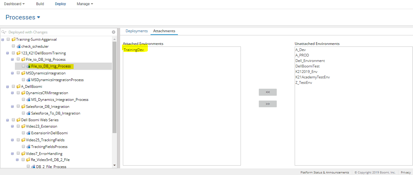 undeploy process
