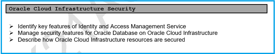 Oracle Cloud Infrastructure Security