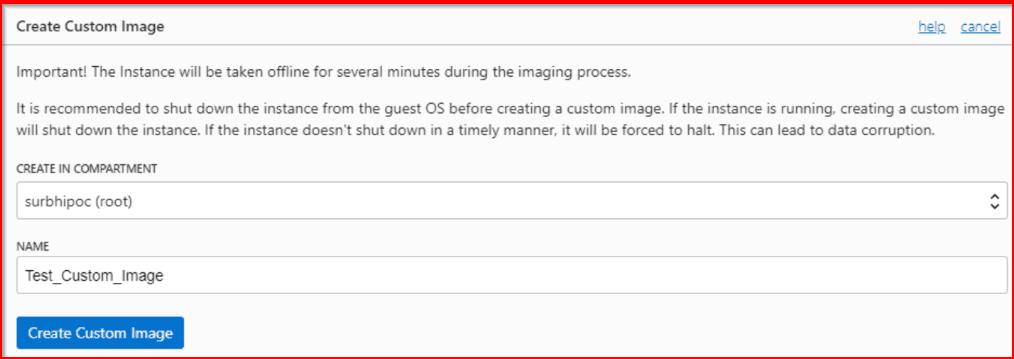 create custom image