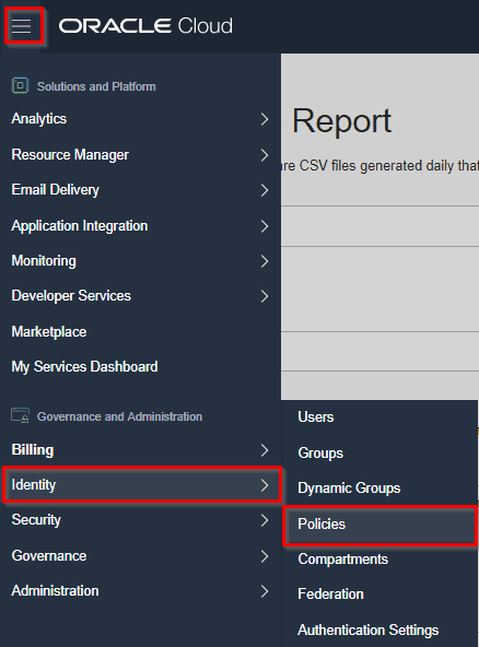 How to check Usage Report
