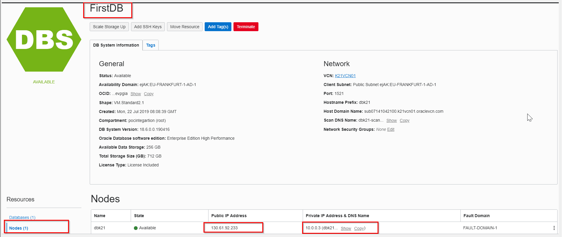 CLOUD-0005: unable to establish connection OIC oracle cloud integration DB System databse VCN port security list putty ingress rule connection adapter connectivity agent