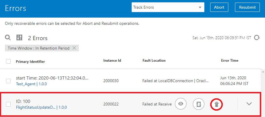 Oracle Integration Cloud (OIC) Managing & Monitoring Integration/Errors