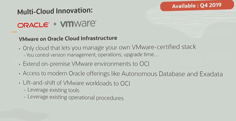 oracle and VMware Partnership