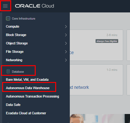 Autonomous Data Warehouse