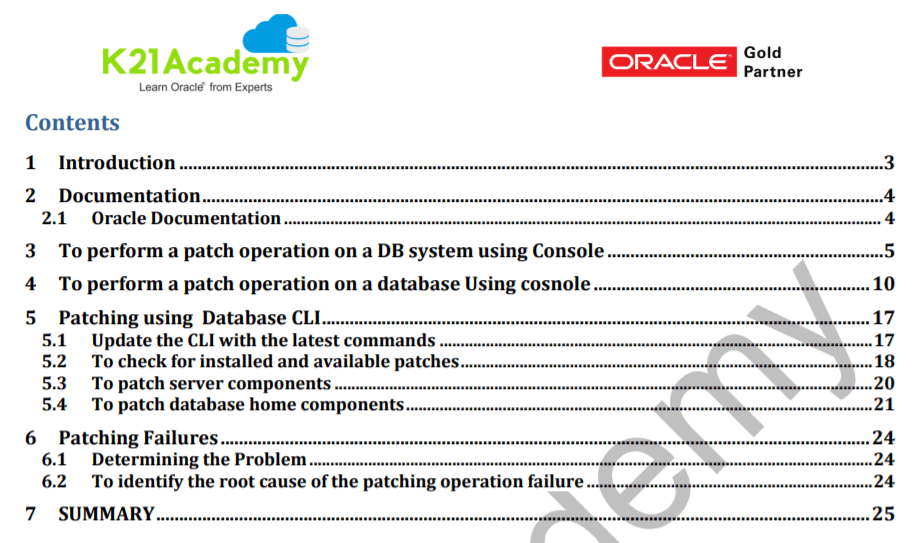 Patching DB System