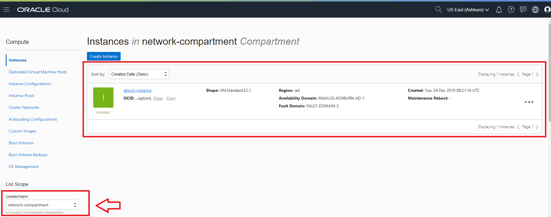EBS cloud Manager