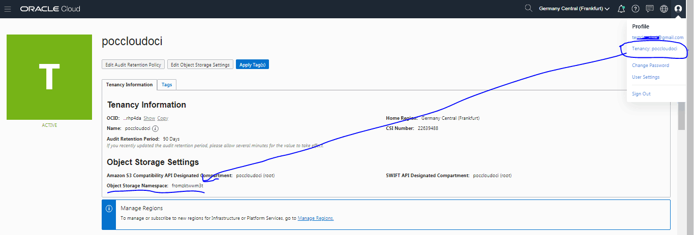ADW To Object Storage