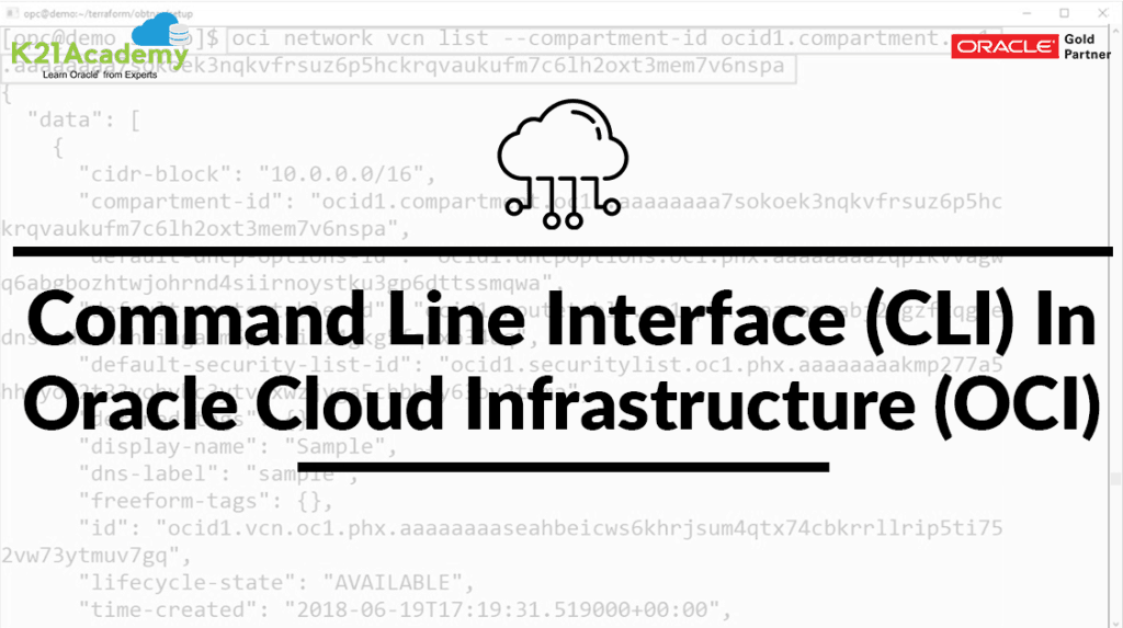 Command Line Interface in OCI