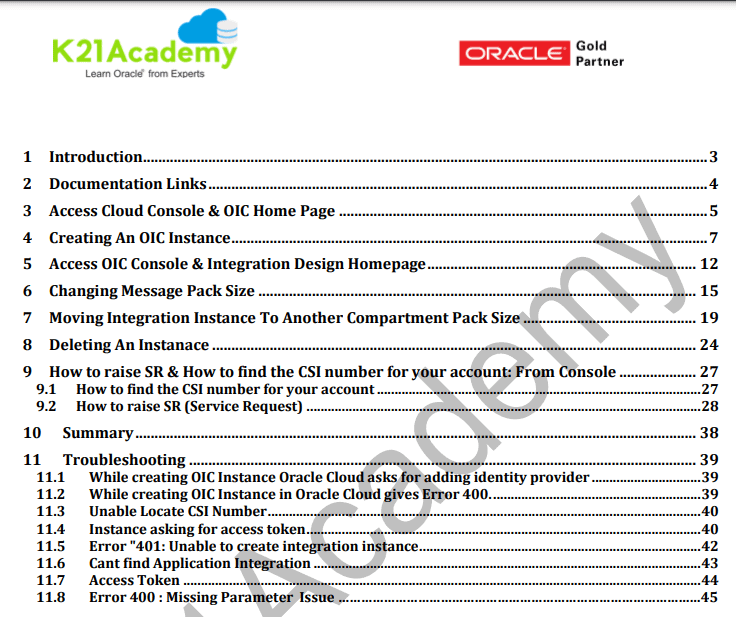 Create an Oracle Integration Instance & Accessing OIC Console Homepage