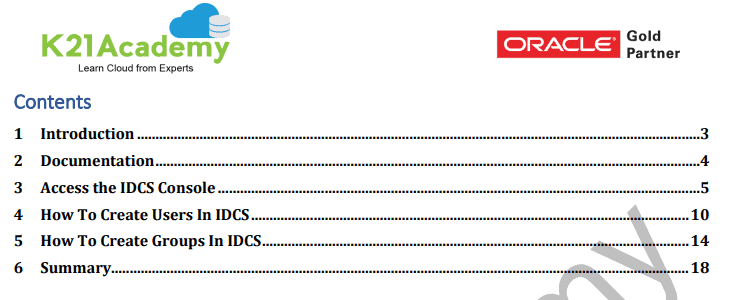 Manage IDCS Users and Groups