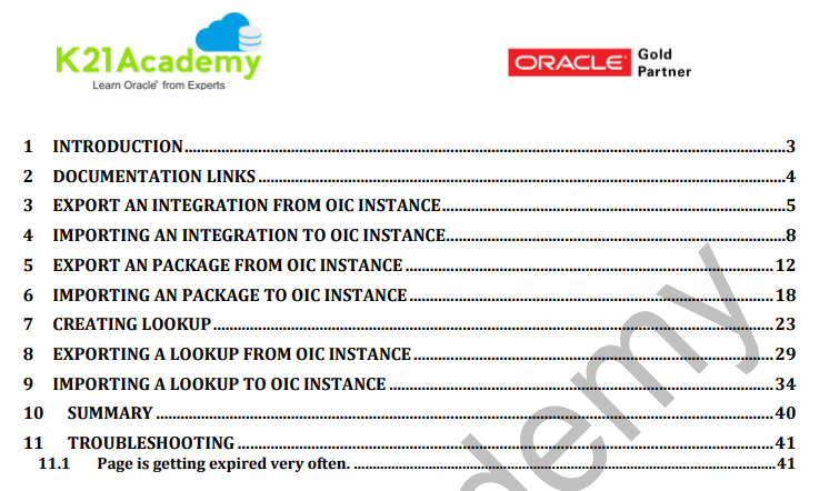 Creating Lookup and Exporting & Importing OIC Lookup from one instance to another