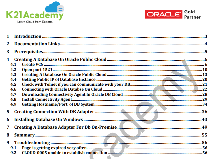 Create Database Adapters in OIC