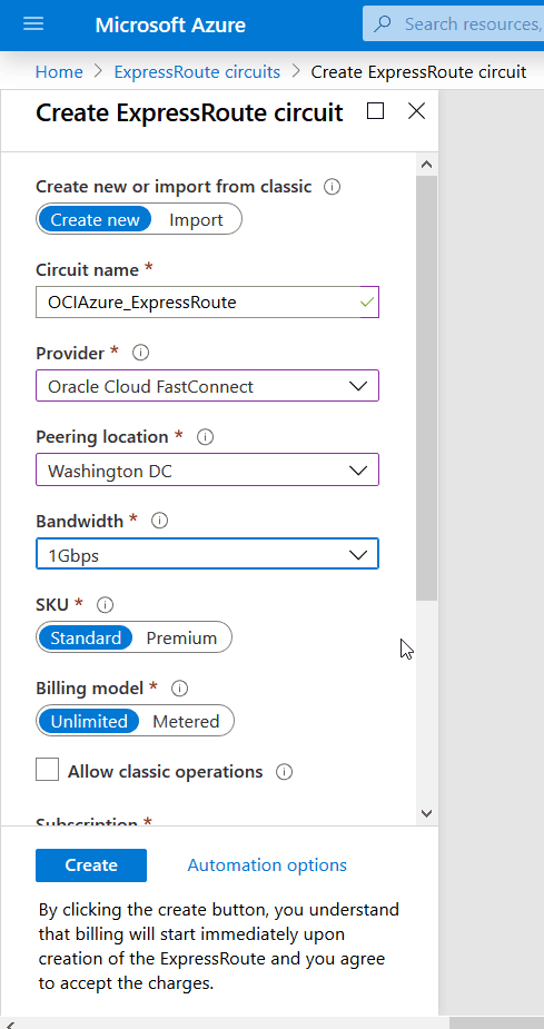 ExpressRoute Circuit