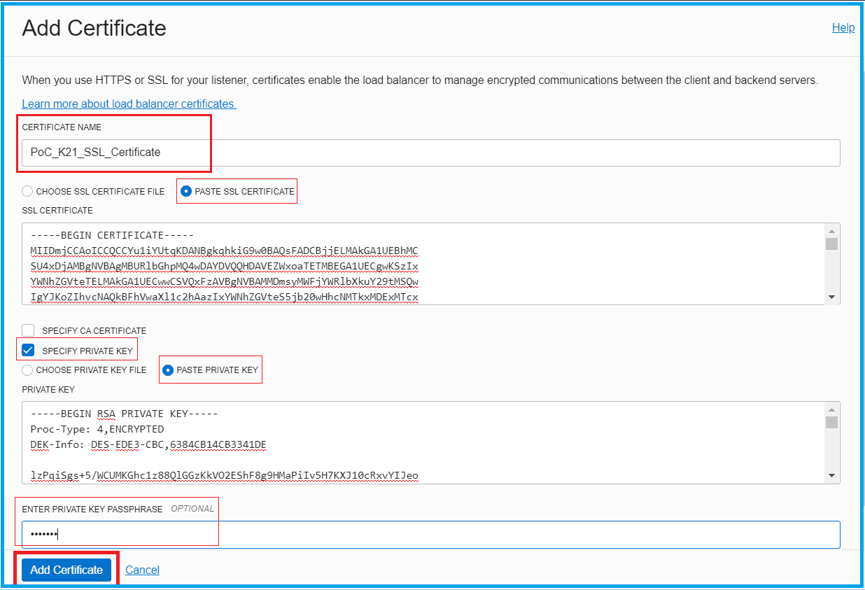 Configure SSL On Load Balancer