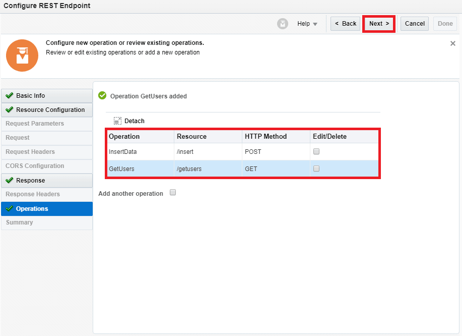 OIC Rest multi verb resource