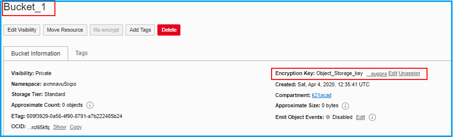 Master encryption key