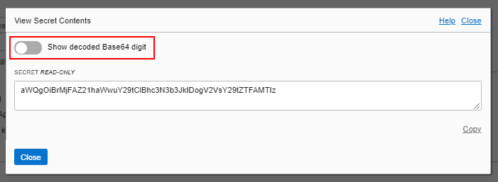 Encrypted Secret Content