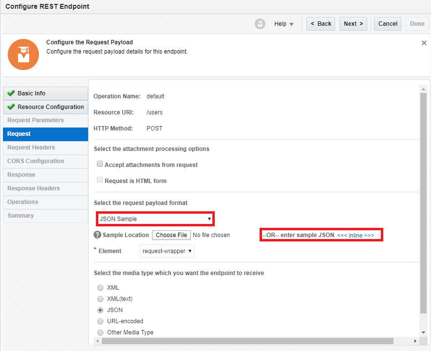 Configuring REST Endpoint
