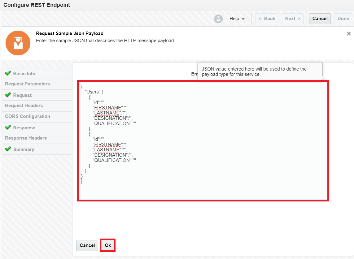 Configuring REST Endpoint